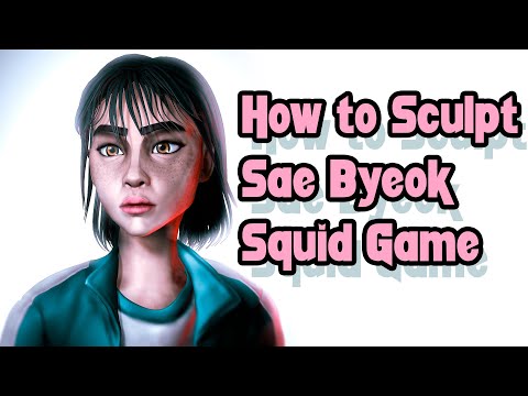 Sculpting in zbrush Sae Byeok Squid Game №067 TimeLapse