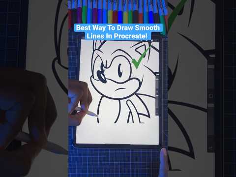 Do This To Draw Smooth Lines In Procreate! 😍 | Easy! #procreate #art #shorts