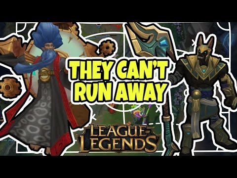 They Can't Run Away - Nasus and Zilean Bot literally broken | League of Legends highlights