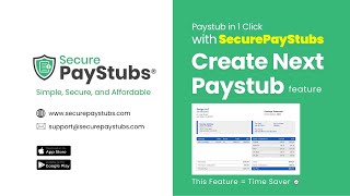 No More Re-Typing! Create Your Next Paystub in One Click with SecurePayStubs