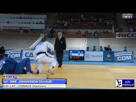 Judo 2010 World Cup Men Vienna: Christoffer Johansson (SWE) - Vladimir Osnacs (LAT) [+100kg]
