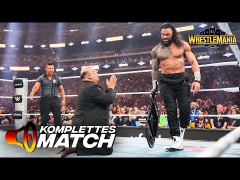 KOMPLETTES MATCH: Roman Reigns vs. CM Punk vs. Seth Rollins | Triple Threat Match: WrestleMania 41