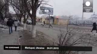 preview picture of video 'Мариуполь: жертвы путинского террора 2 (24/01/2015)'