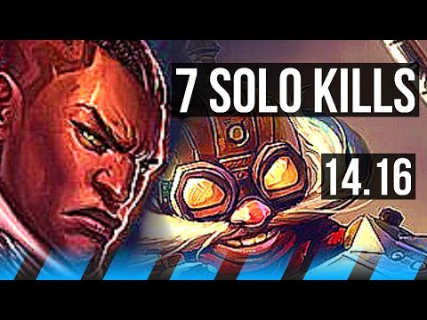LUCIAN vs CORKI (MID) | 7 solo kills, 44k DMG, 17/4/7, Godlike | BR Challenger | 14.16