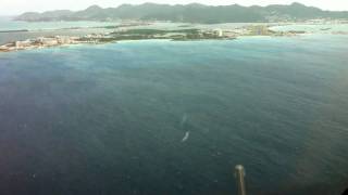 preview picture of video 'Approach and Landing in St Maarten'