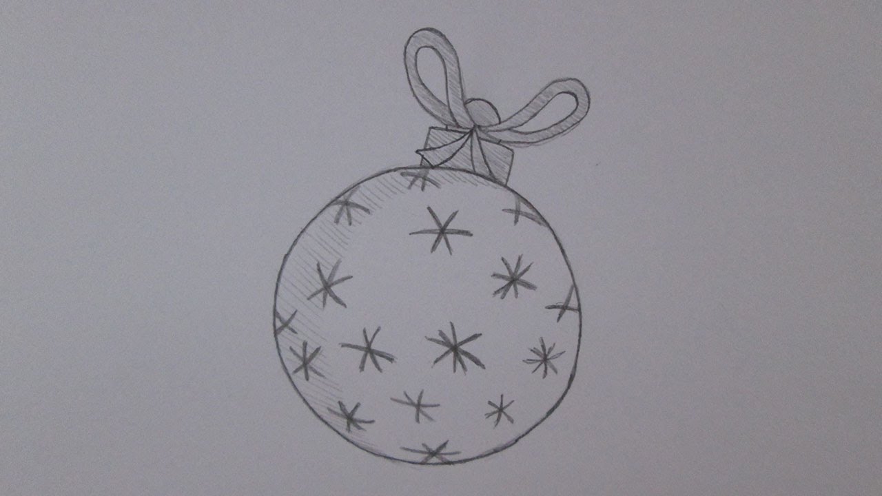 Watch Now Como desenhar uma bola de Natal Como desenhar uma bola de Natal