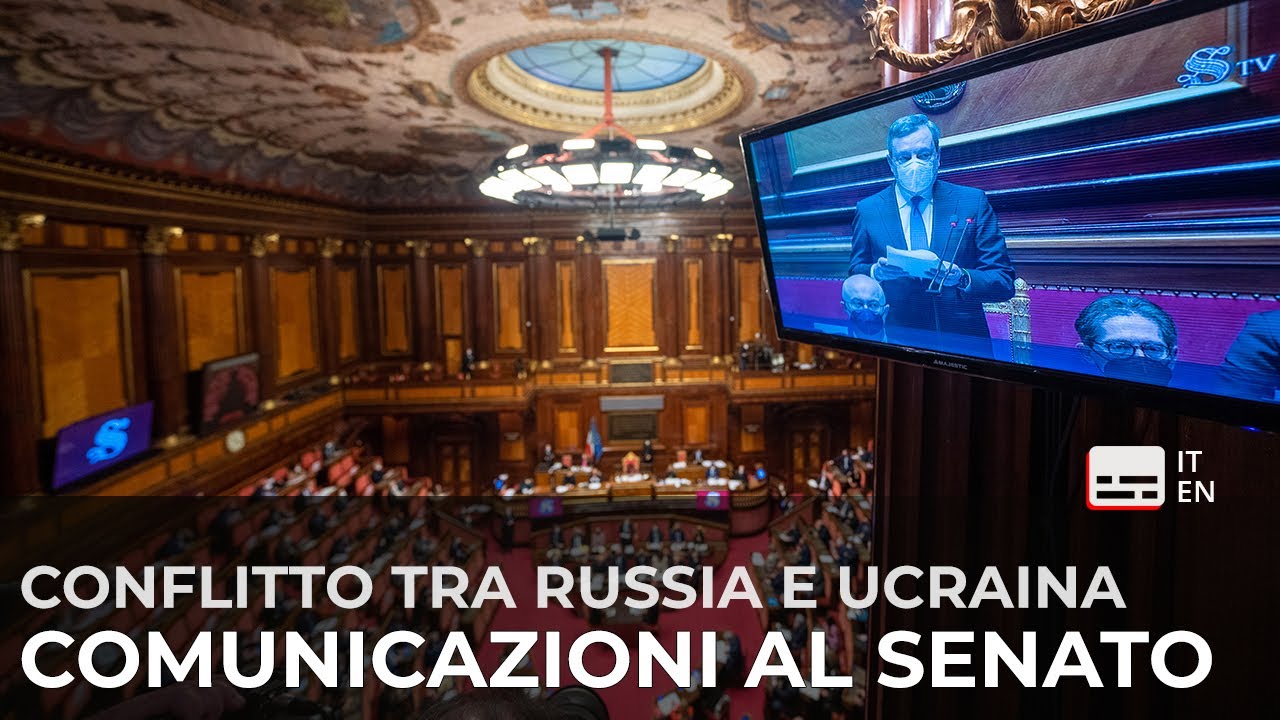 1 MARZO 2022. GUERRA. DRAGHI AL  SENATO