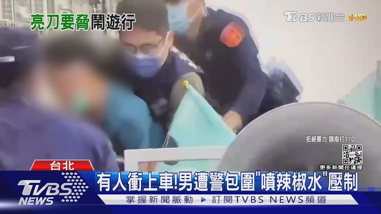 陳時中遊行插曲! 男「持刀闖宣傳車、搶麥」