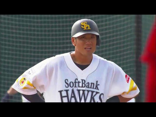 【ファーム】移籍後初打点!! ホークス・中谷が勝ち越しタイムリーヒットを放つ!! 2021/7/22 H-C(ファーム)