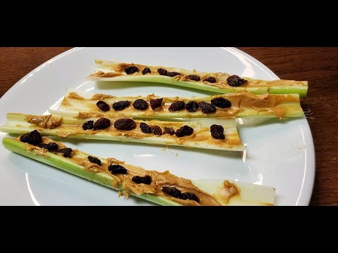 Celery - ants on a log recipe