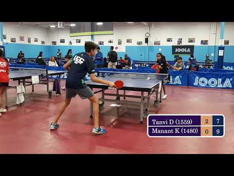 Tanvi Desai (1559) vs Manant Kochar (1480) at ICC TT League on 9-17-2022