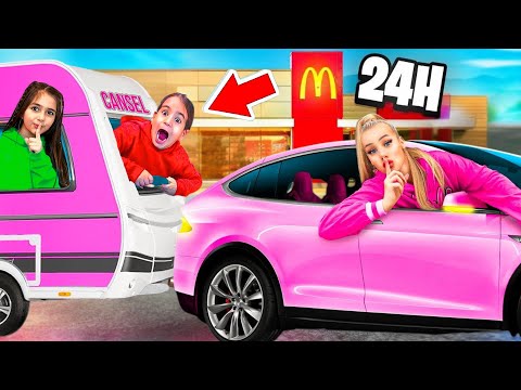 24 STUNDEN im Auto 🚗 (geht schief)