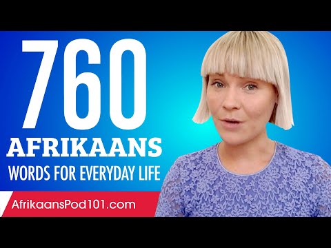 760 Afrikaans Words for Everyday Life - Basic Vocabulary #38