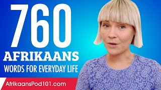 760 Afrikaans Words for Everyday Life - Basic Vocabulary #38