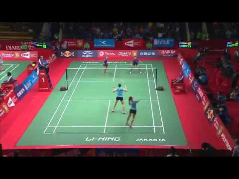 TOTAL BWF World Championships 2015 | Badminton Day 2 R64 M4-WD | Gol/Nel vs Han/Per