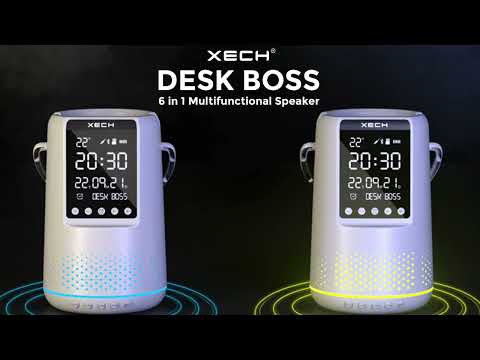 XECH deskboss Bluetooth Speaker with Phone Holder