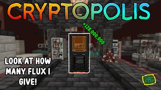 (#19) WIRELESS ENERGY! Getting into the FLUX Network Mod (Cryptopolis - Minecraft 1.19.2)
