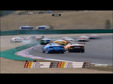 Ferrari Challenge Europe (Trofeo Pirelli) 2018. Race 2 AutoMotodrom Brno. Start | Crashes