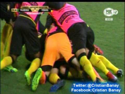 Palmeiras 3 Peñarol 2 (Futbol a lo Peñarol)  Copa Libertadores 2017