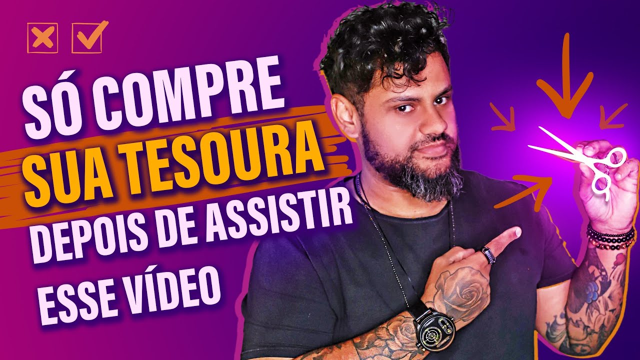 Assistir no YouTube: Como escolher a MELHOR TESOURA para corte de cabelo - Bruno Dantte