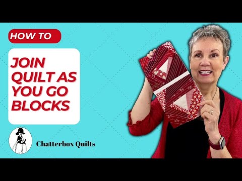 Joining Quilt as You Go Blocks: The Easy Way!