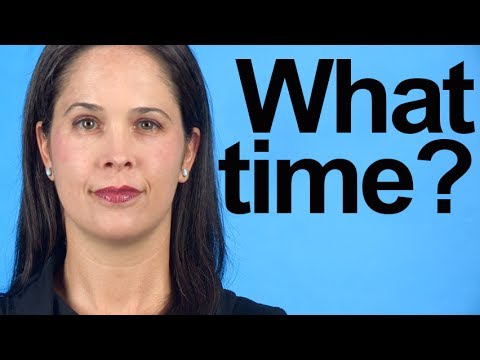 How to Pronounce "What Time?" - American English