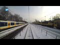 Sneeuw in Noord-Holland door de ogen van een machinist