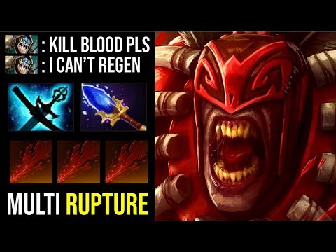 BLOOD EVERYWHERE..!! Aghanim Scepter Bloodseeker EZ Counter Slark 7.22c | Dota 2