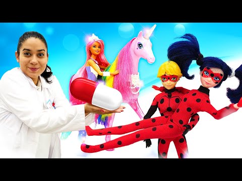 Barbie und Lady Bug bei Doktor Aua - 2 Folgen am Stück - Puppen Video mit Doktor Aua