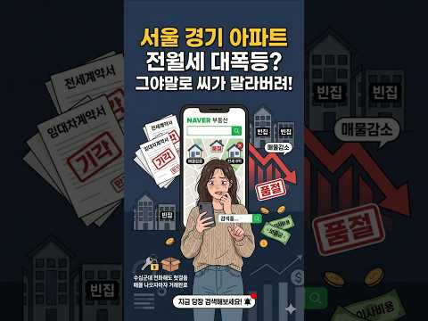 지금 당장 네이버 부동산 켜보세요: 아파트 전월세 매물 씨가 마…