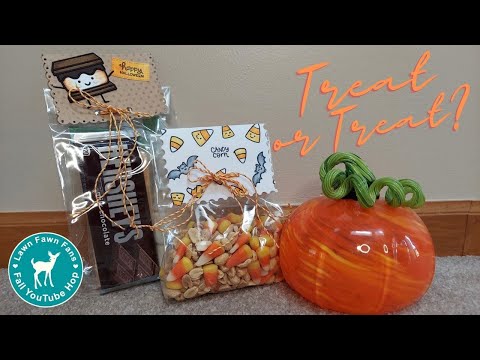 Quick 'N Easy Treat Bags!  Lawn Fawn Fan Fall Hop