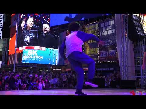 Nebz Vs Gin  - 1st Round - Behind The Groove Times Square Edition 2018 - #TIMESQUAREARTS  - BNC