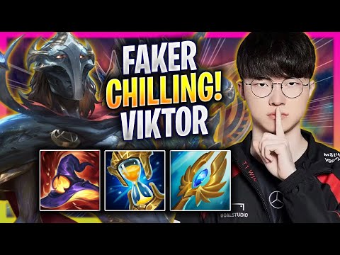 FAKER CHILLING WITH VIKTOR! - T1 Faker Plays Viktor MID vs Yone! | Season 2025