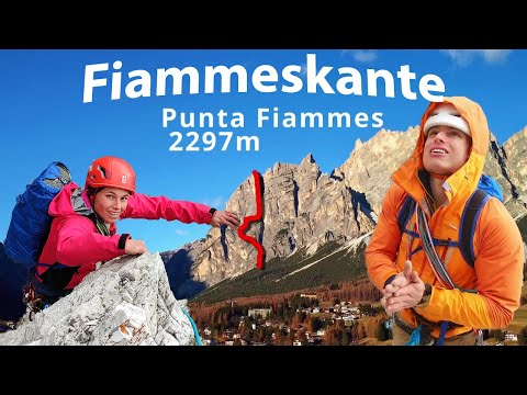 Relaxed on extreme rock - climbing in the Dolomites