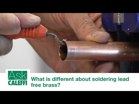 What is different about soldering lead free brass?