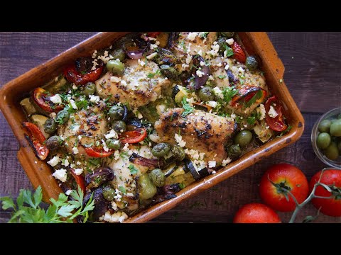 How to Make One Pan Greek Chicken Thighs