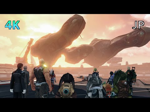 [4K] Xenoblade Chronicles X: D.E. Cutscene 30 – The Ma-non Arrive in NLA – JAPANESE