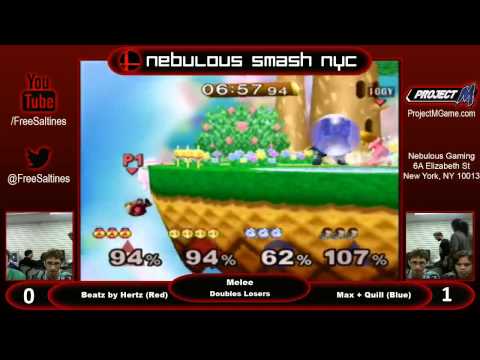 Nebulous Saturday Melee 8-Doubles Losers Max+Quil(Ganon+Puff)VS. Ryobeat+Hectohertz(Peach+Sheik)
