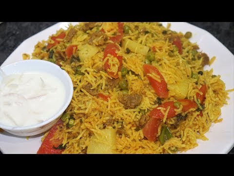 Biryani Se Kam Nhi Hai Yeh Lunch Recipe | Aloo Matar Keeme ki Tahri Pulao