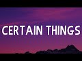 James Arthur - Certain Things (Lyrics)