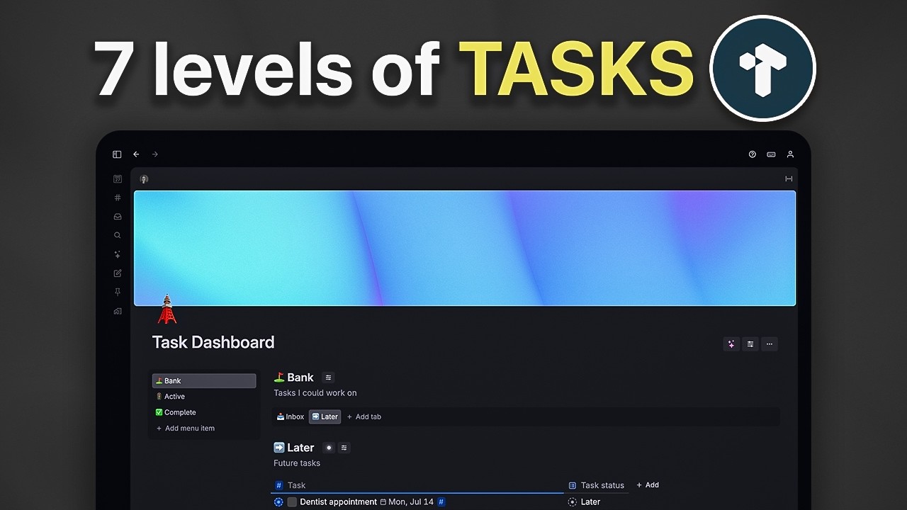 How to Build Your Perfect Task System in Tana Outliner video thumbnail