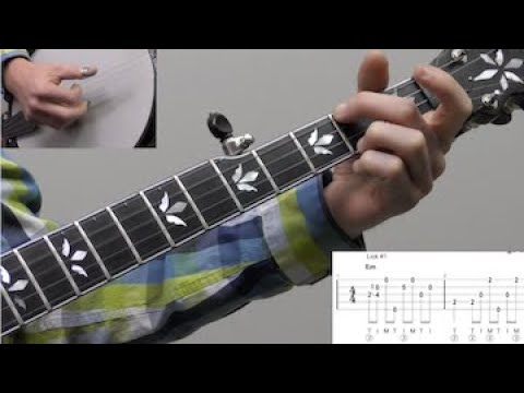 10 Licks In The Key Of E Minor | Beginner Bluegrass Banjo Lesson With Tab