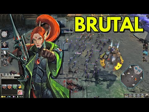 Eldar vs Salamander | Intense Multiplayer Gameplay | Warhammer 40K Gameplay | Dawn of War 3