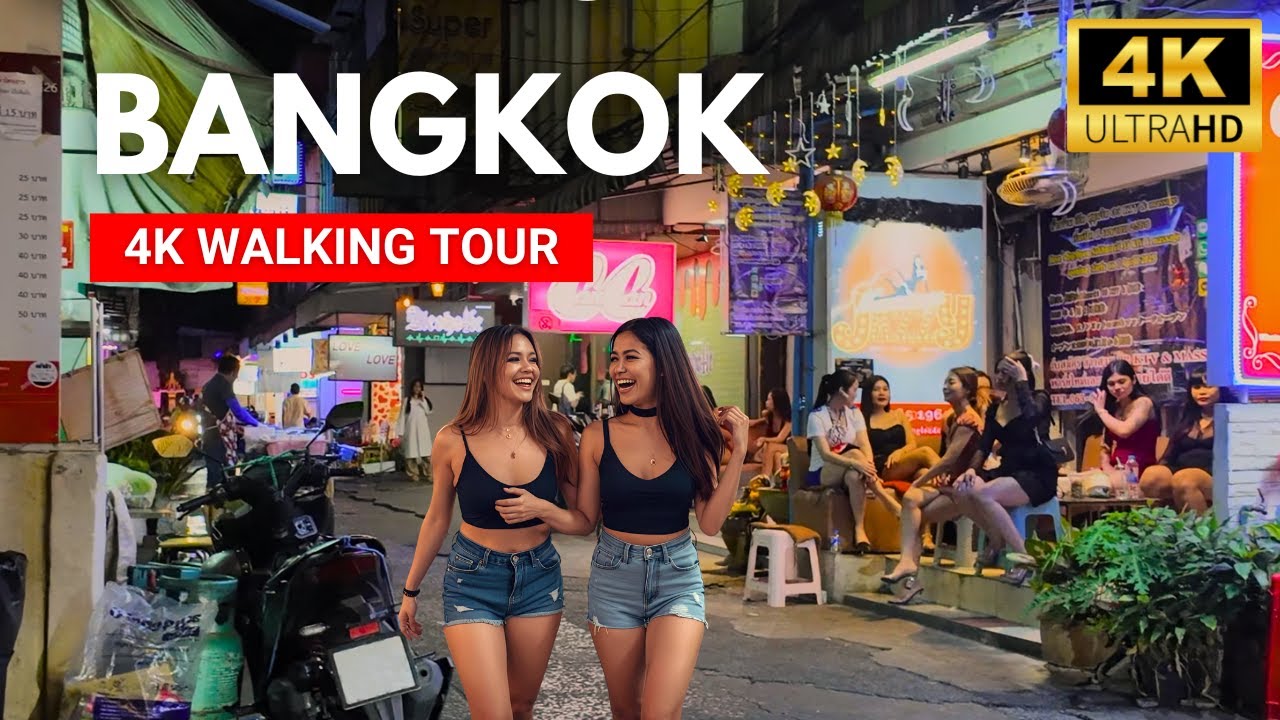 Immersive street-level walking tour through Bangkok Silom, Thailand, showcasing authentic urban landscapes, local architecture, and the vibrant atmosphere of the city's neighborhoods