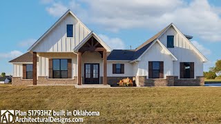 Country Craftsman House Plan 51793HZ Live Tour - House Plan Walkthrough Tour!
