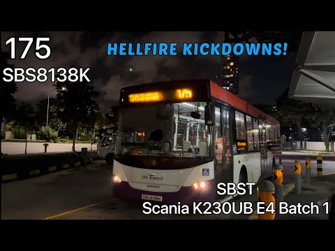 [SBST] Hellfire kickdowns and thrashing! SBS8138K-Scania K230UB E4 Batch 1 - Service 175