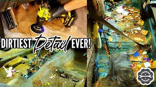 Complete Disaster Full Interior Car Detailing Transformation! Subscriber's Car!