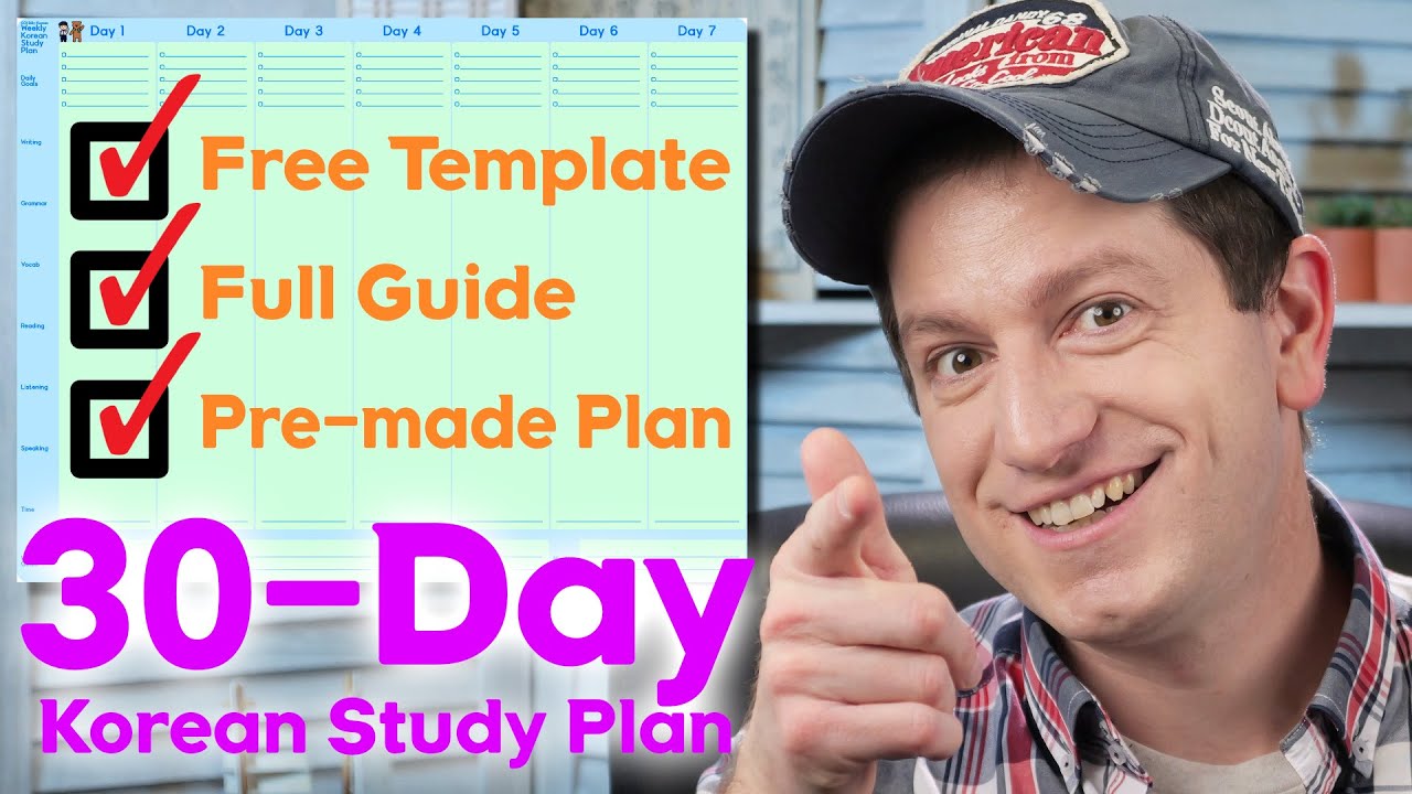 Create Your 30 Day Korean Study Plan | Full Beginner Guide