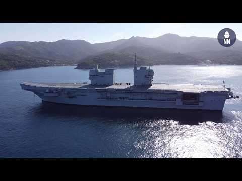 Aboard ITS Trieste, largest vessel of the Italian Navy