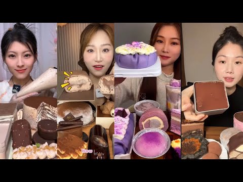 CHINESE MUKBANG SWEET DESSERTS FOOD (CAKE) Mukbang | EATING SHOW | ASMR MUKBANG